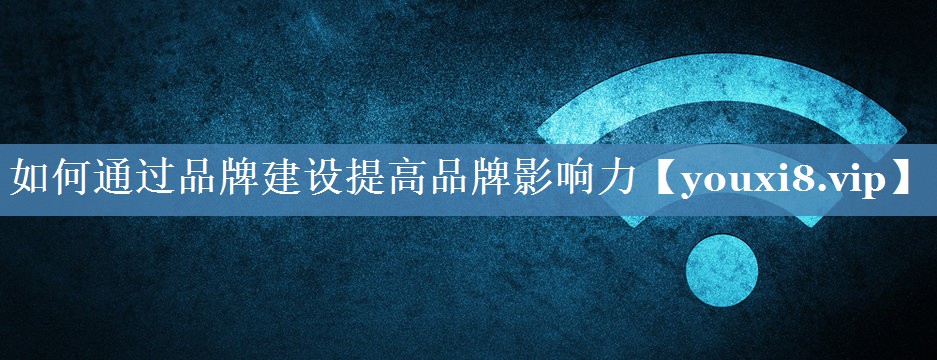 如何通过品牌建设提高品牌影响力